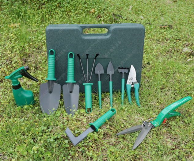 Buy New tenpiece gardening tool set, garden utensils, shovel, rake
