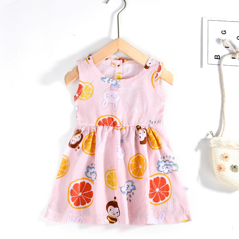 Buy Children's clothing summer children's skirt girls cotton silk skirt