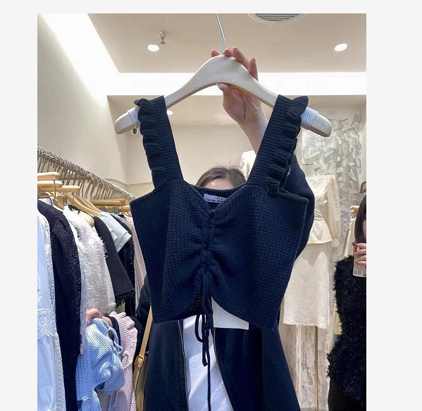 Buy Hot girl's new suspenders with a vest inside, female design sense