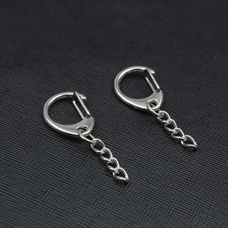 Buy Simple key ring with chain ring flat waist buckle shrimp rice key