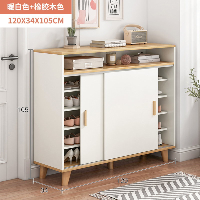 Buy Sliding door shoe cabinet, home entrance, space-saving entry, large ...