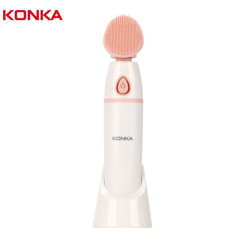 Buy KONKA Electric Vibration Silicone Facial Cleaner Brush Facial Cleansing Brush Face Washer on