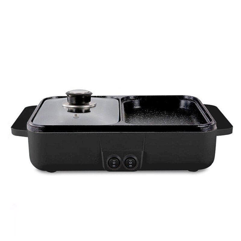 Buy 2in1 Mini Hot Pot & Electric Grill BBQ Multifunction Frying & Cooking Soup NonStick Uk