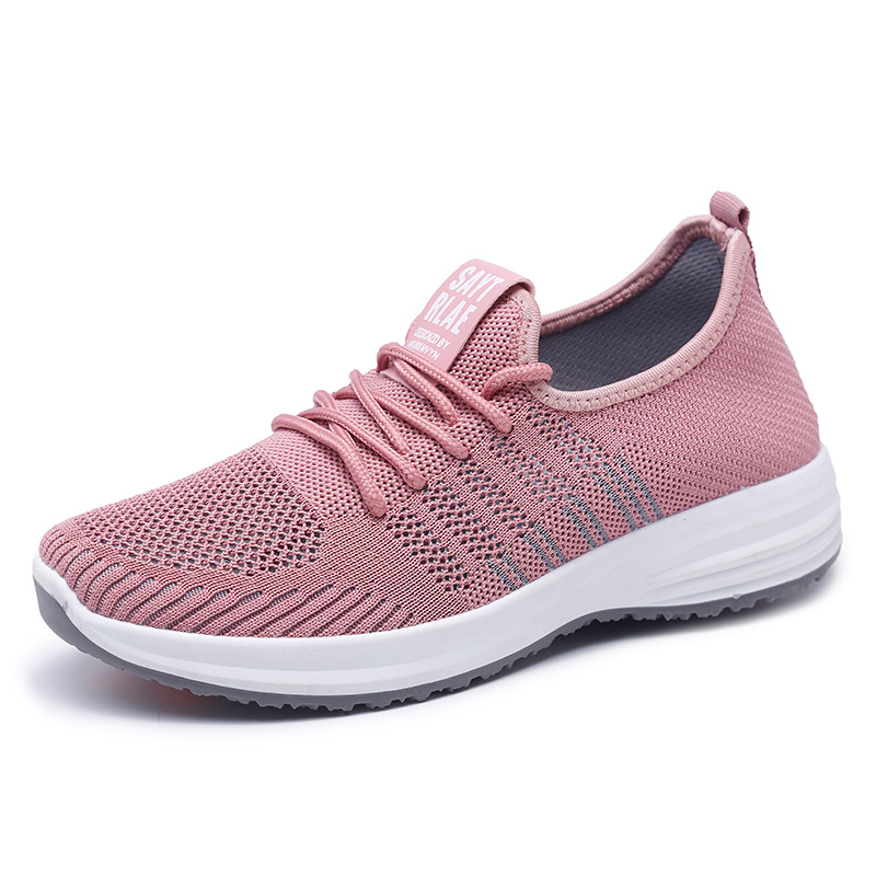 Buy Summer walking shoes flying woven lazy casual shoes light ...