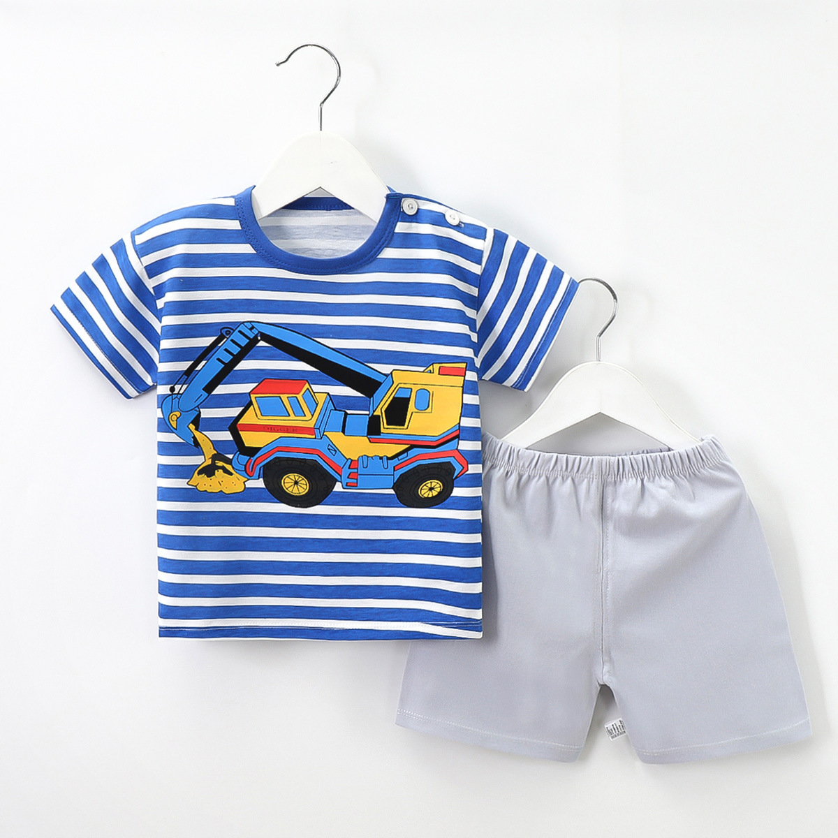 Buy Children's shortsleeved suit cotton summer new baby Tshirt summer