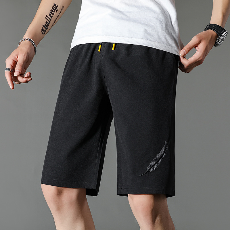 Buy Summer ice silk shorts men's casual pants loose and comfortable ...