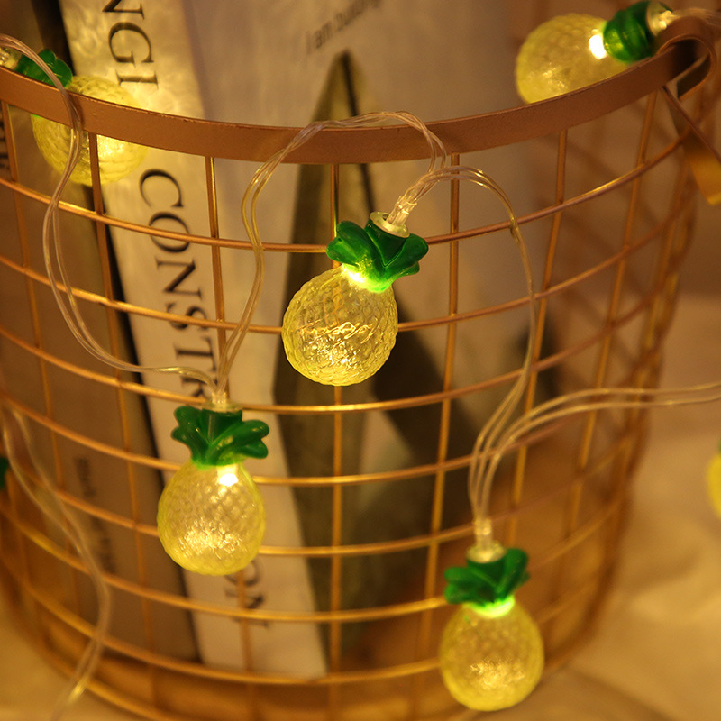 Buy LED iron shape pineapple lamp string children's room decoration arrangement lamp string