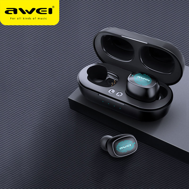 Buy Awei T13 Tws Bluetooth Headset 5 0 True Wireless Waterproof Mini Dual Earbud Sports Headset On Ezbuy Sg