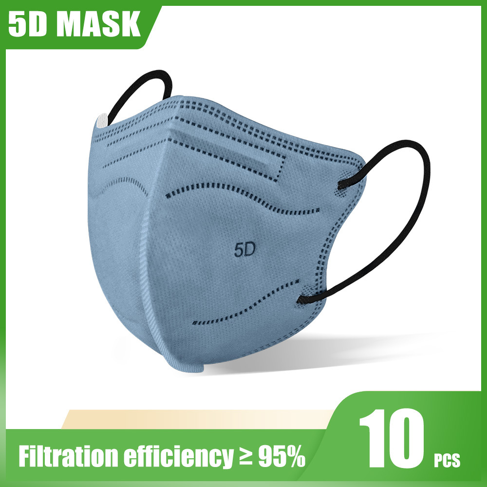 Buy 【30pcs】5 ply Korean 3D Morandi Mask Disposable Face Mask dustproof