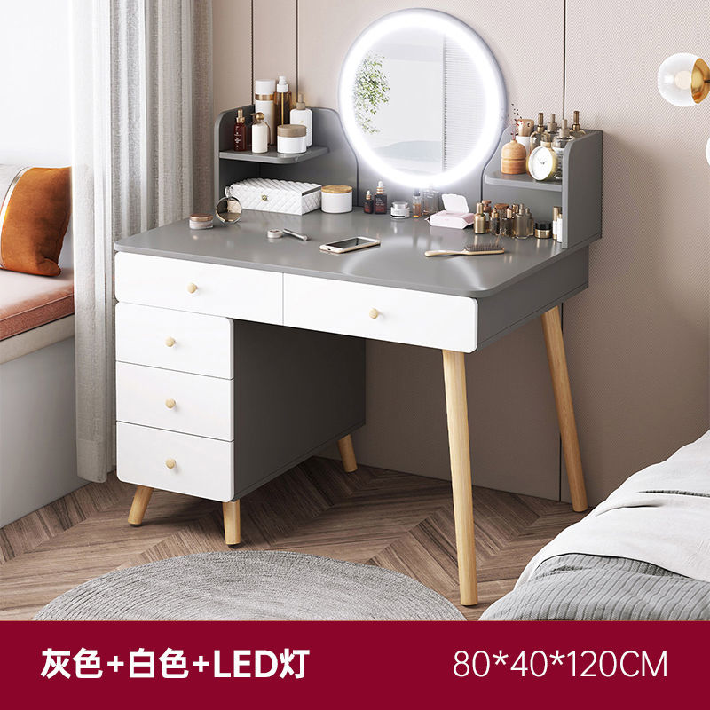 Buy Dressing table bedroom simple household Nordic net red ins small apartment dressing table
