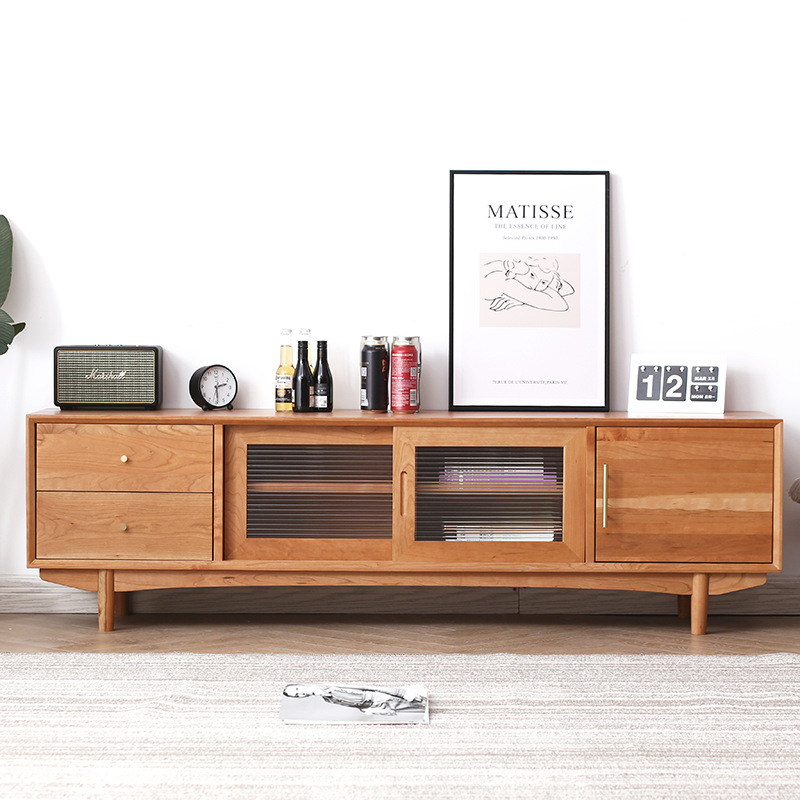 Buy Solid wood TV simple modern small family audiovisual