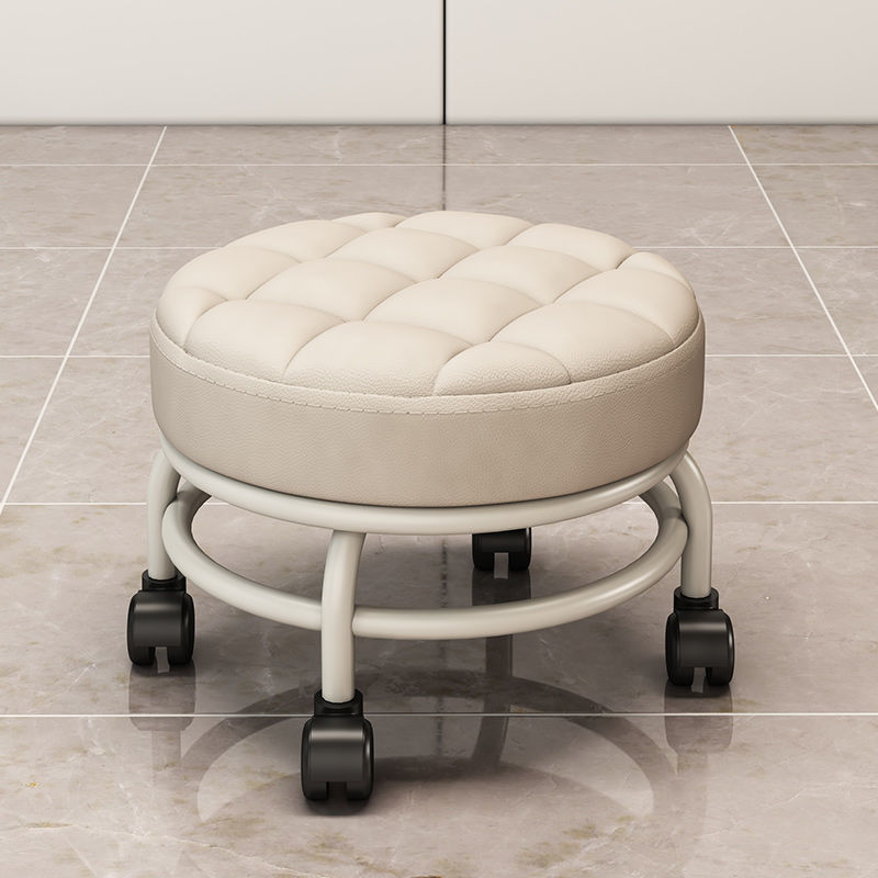Buy Pulley low stool with universal wheel small stool home beautiful