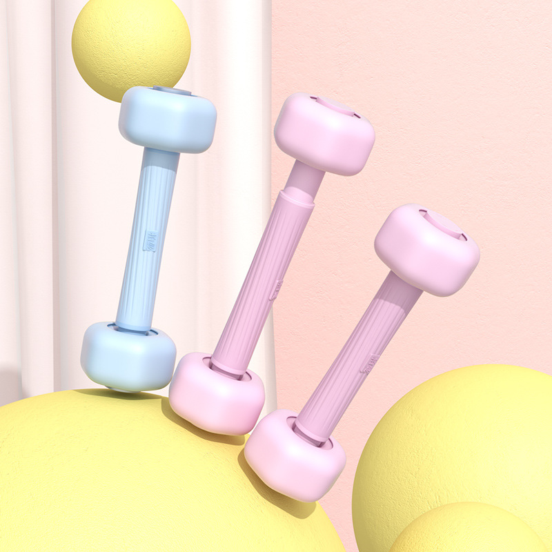 Buy New multifunctional women's special telescopic dumbbell silicone dumbbell arm strength