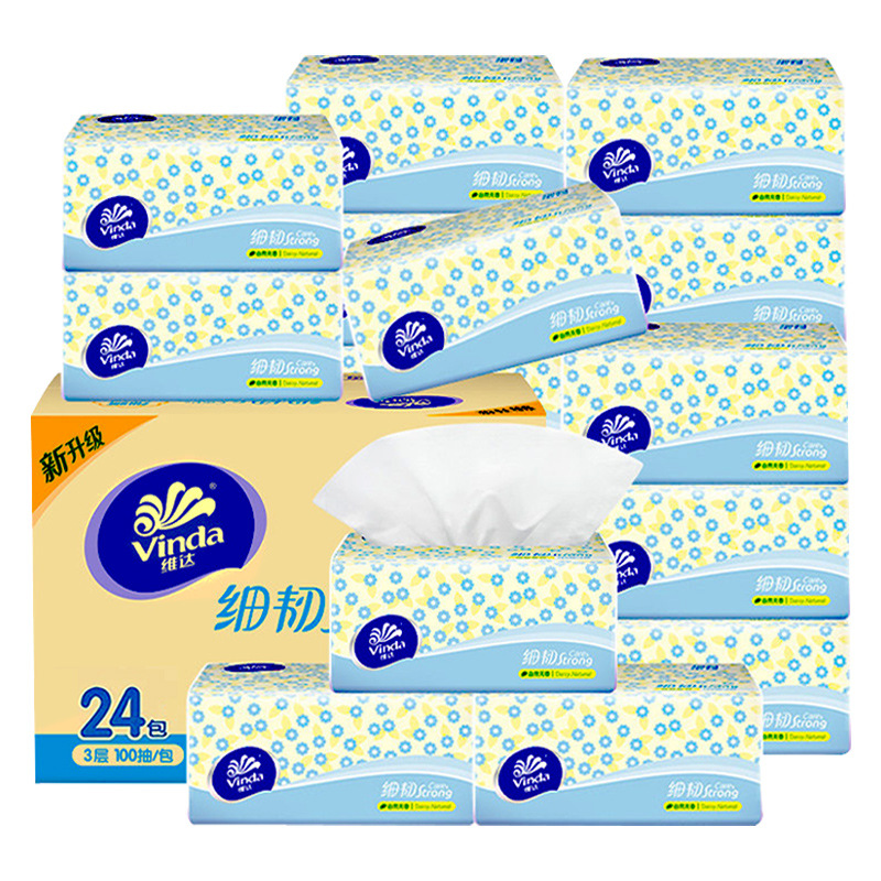 Buy 【24packs】Vinda tissue paper 24 packs FCL large package household