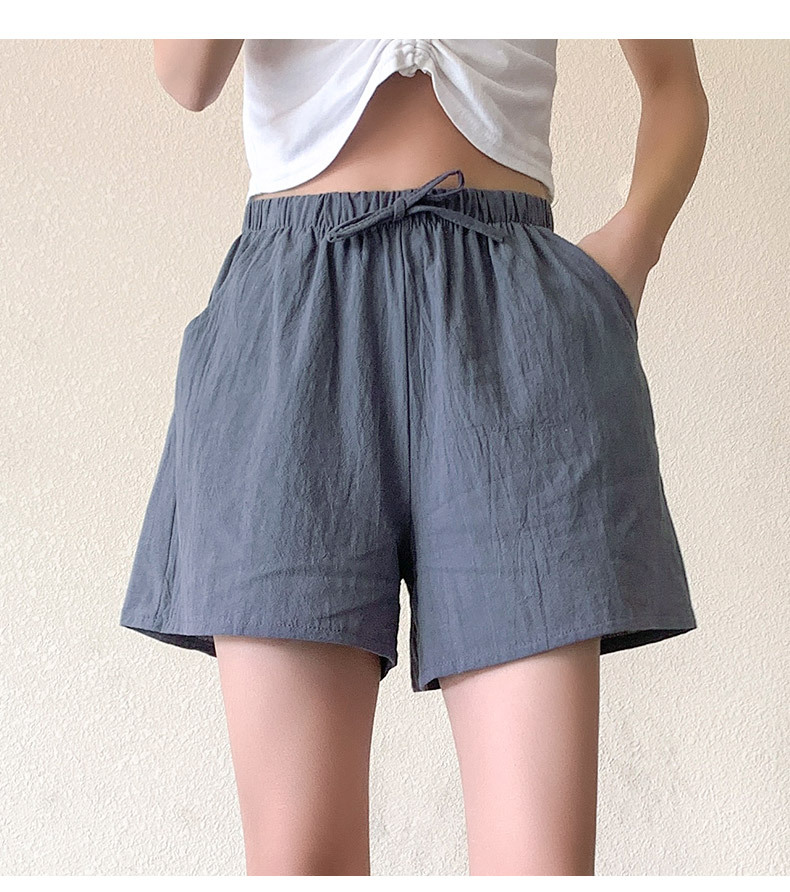 Buy Cotton and linen shorts women's new linen cotton and linen plus ...