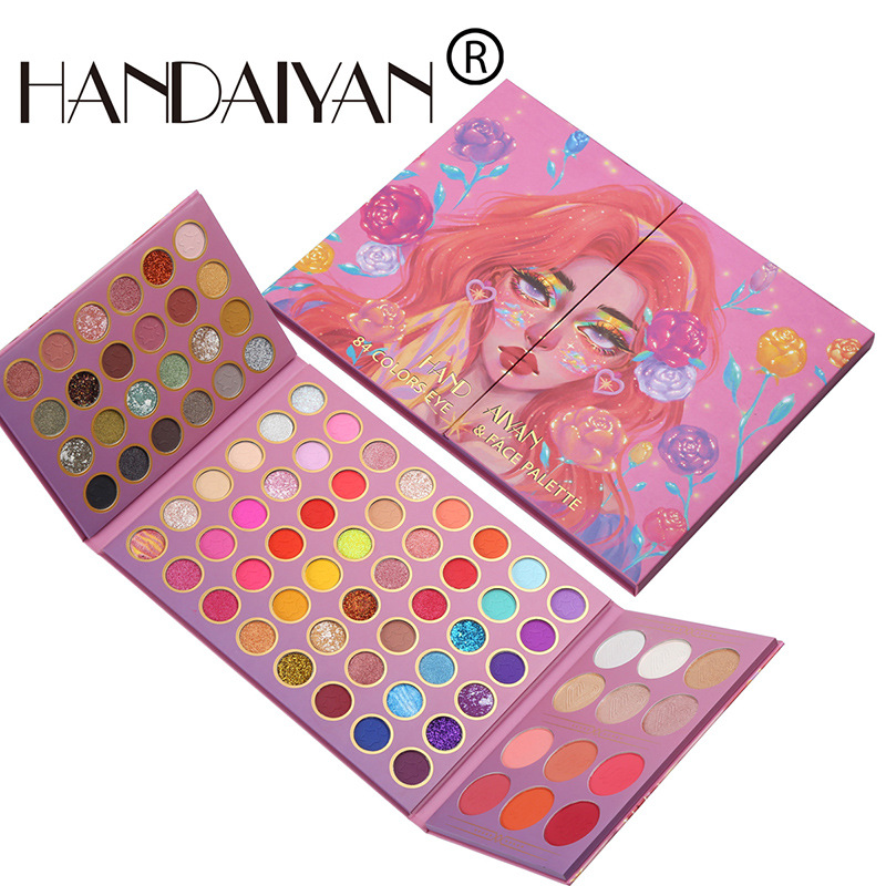 Buy HANDAIYAN 84 color palette eye shadow + blush + highlight eye
