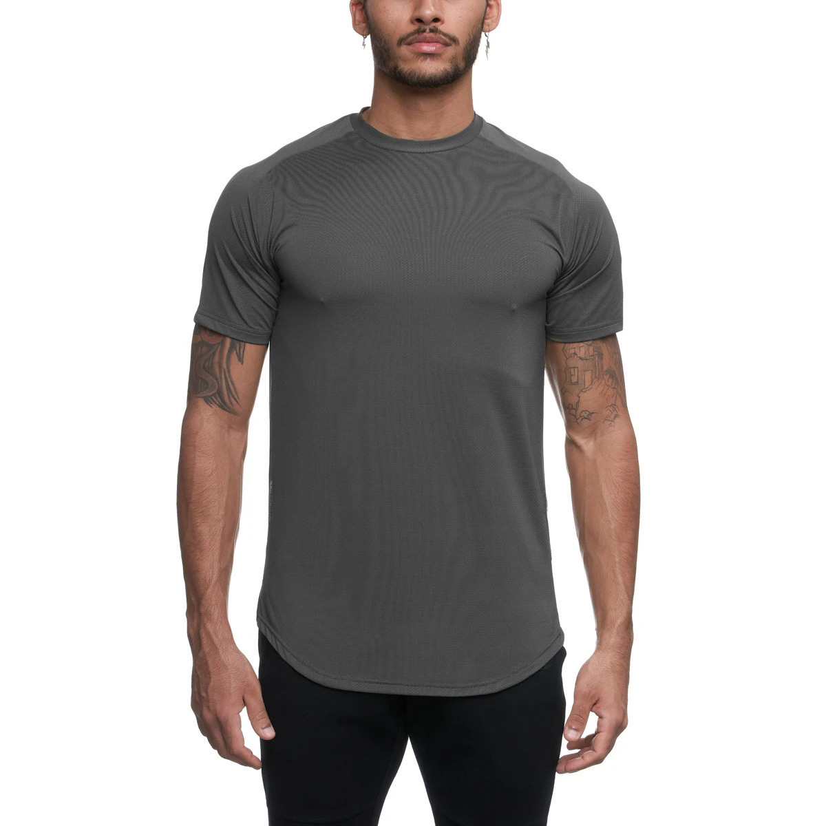 Men’s Workout Athletic T-Shirts Quick Dry Lightweight Muscle Shirts Casual Workout Tee 