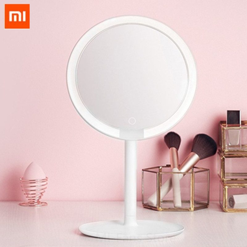 Buy Newest Xiaomi mijia Makeup Mirror Desktop LED Lighted Portable Type