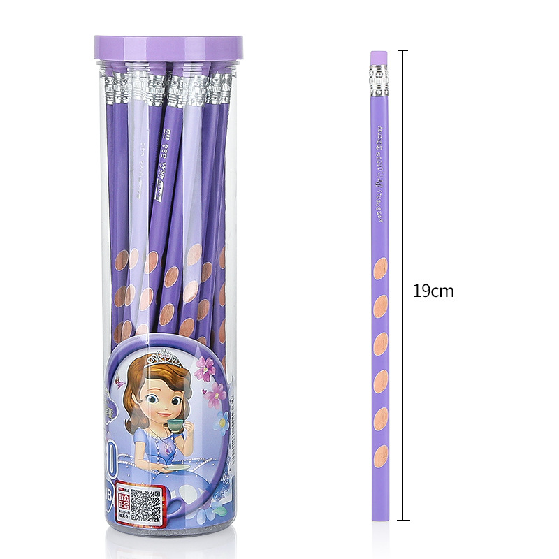 Buy Disney with eraser 50 barrels of HB hole pencils, children’s school