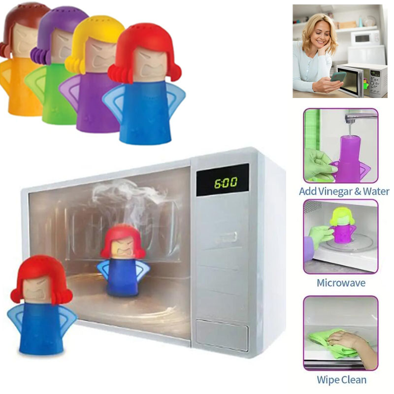 1pc Angry Mom Microwave Cleaner, Automatic Dishwasher Cleaner
