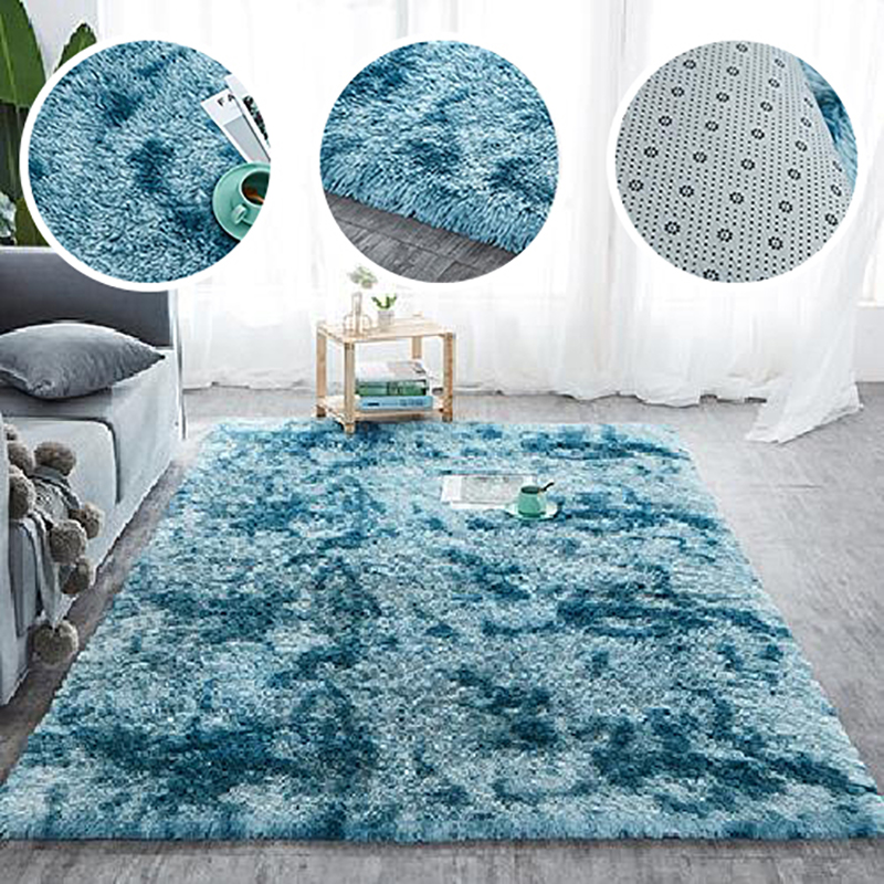 Rectangular Flannel Carpets for Living Room Decor Non-slip Bedside Rug  Wabi-sabi Style Rugs for Bedroom Washable Cloakroom Mat