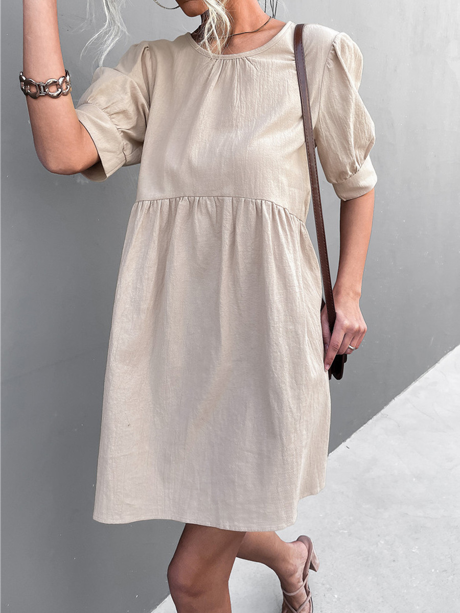 Women's Cotton Linen Dress Casual Dress Maxi Long Dress Cotton