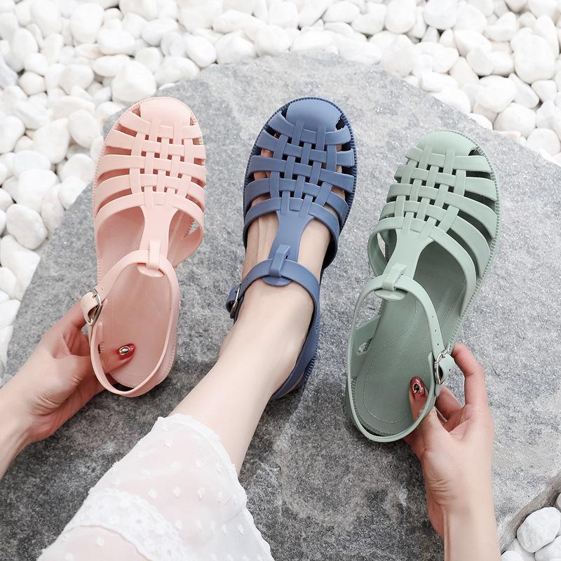 Women's plastic beach discount sandals