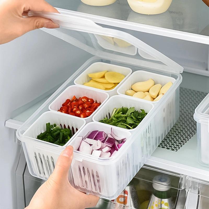 1pc Egg Storage Container, 15 Grids Large Capacity Egg Keeper, Refrigerator  Food Classification Storage Box